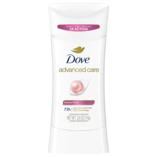 Dove Antiperspirant Deodorant, Beauty Finish, 72H