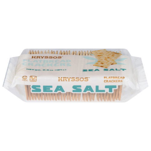 Kryssos Flatbread Crackers, Sea Salt