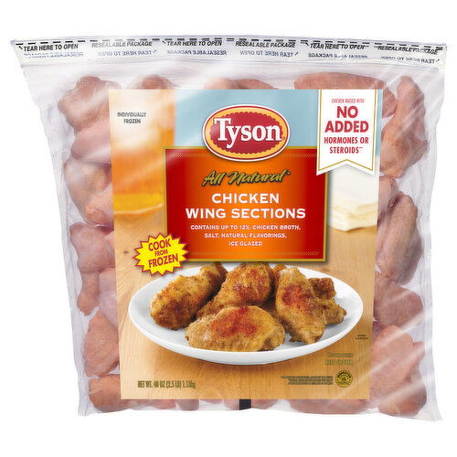 Tyson Chicken Wing Sections, All Natural