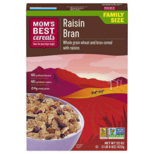 Mom's Best Cereal, Raisin Bran, Family Size