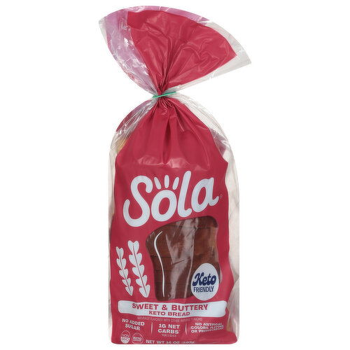 Sola Keto Bread, Sweet & Buttery