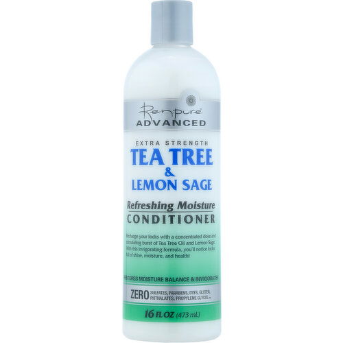 Renpure Conditioner, Refreshing Moisture, Tea Tree & Lemon Sage, Extra Strength