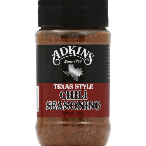 Adkins Seasoning, Chili, Texas Style