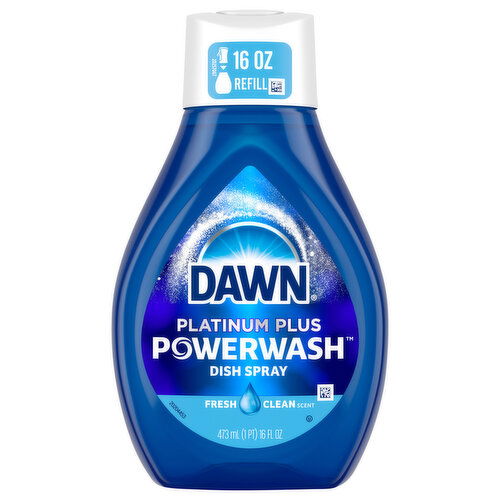 Dawn Platinum Plus Fresh Clean Scent Dish Spray - 16 Fluid Ounce