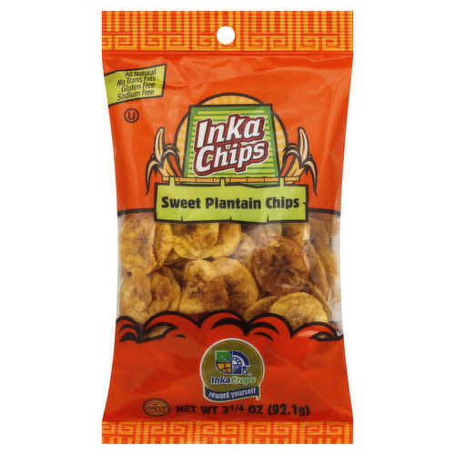 Inka Crops Plantain Chips, Sweet