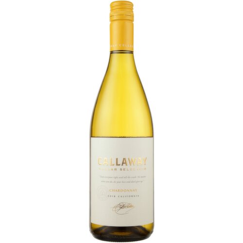 Callaway Callaway Cellar Selection Chardonnay California White Wine, 750 ml - 750 Milliliter