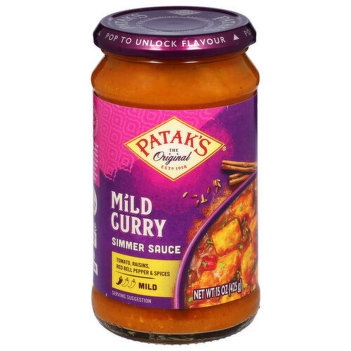 Patak's Simmer Sauce, Mild Curry, Mild