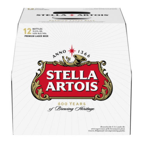 Stella Artois Premium Lager Beer 12 Bottles