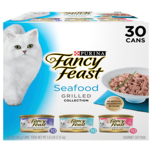 Fancy Feast Cat Food, Seafood, Grilled Collection