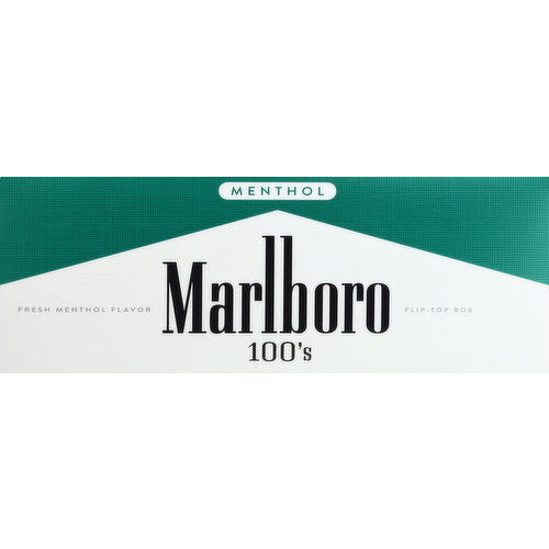 Marlboro Cigarettes, Menthol, 100's, Flip-Top Box