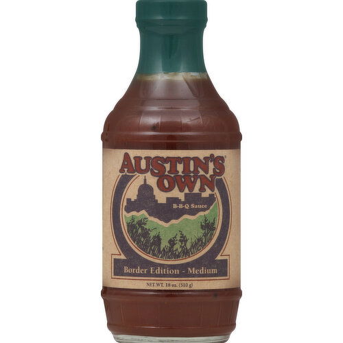 Austins Own BBQ Sauce, Border Edition - Medium