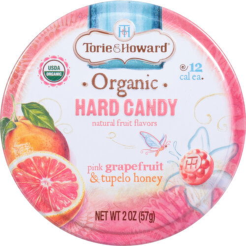 Torie & Howard Hard Candy, Pink Grapefruit & Tupelo Honey, Organic