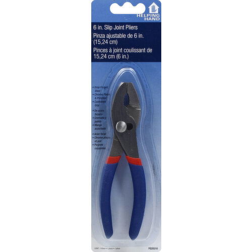 Helping Hand Slip Joint Pliers, 6 Inch