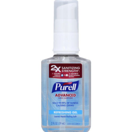 Purell Hand Sanitizer, Advanced, Refreshing Gel