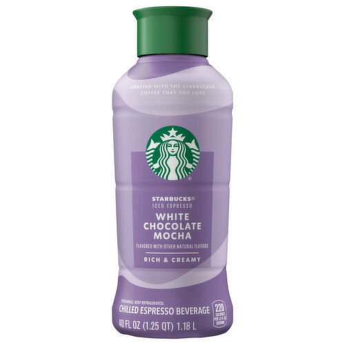 Starbucks White Chocolate Mocha Espresso Beverage - 40 Fluid Ounce