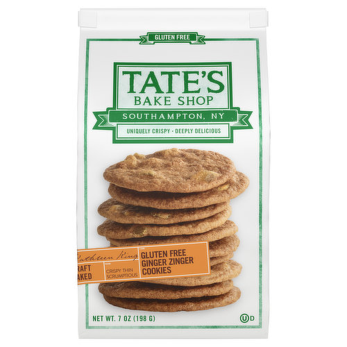 TATE'S Tate's Bake Shop Gluten Free Ginger Zinger Cookies, 7 oz