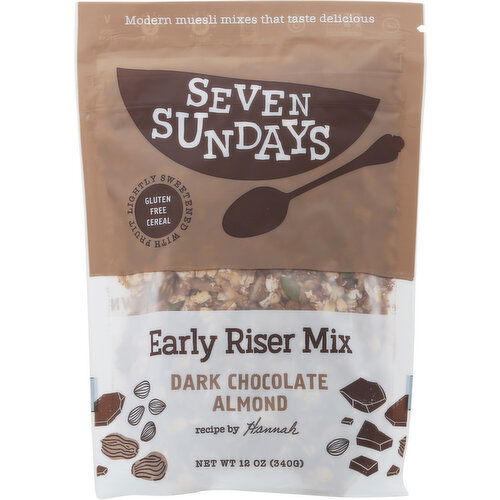 Seven Sundays Cereal, Dark Chocolate Almond, Early Riser Mix