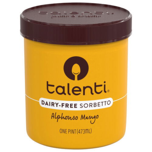 Talenti Sorbetto, Dairy-Free, Alphonso Mango