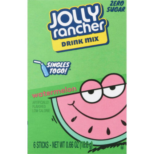 Jolly Rancher Drink Mix, Sugar Free, Watermelon