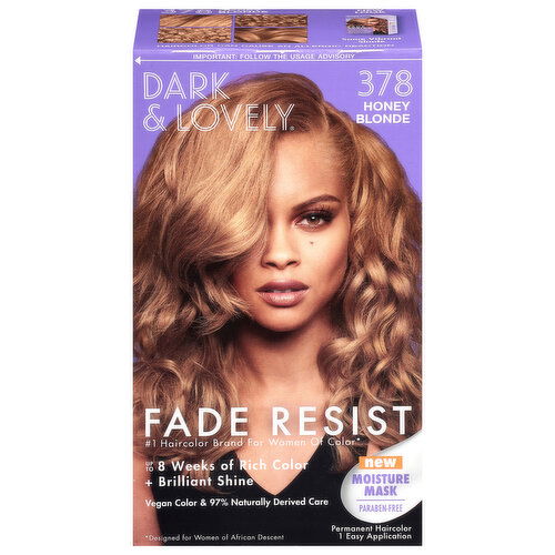 Dark & Lovely 378 Honey Blonde Permanent Haircolor - 1 Each