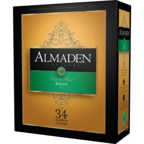 Almaden Mountain Rhine Blend California White Wine Box, 5.0 L     - 5 Liter