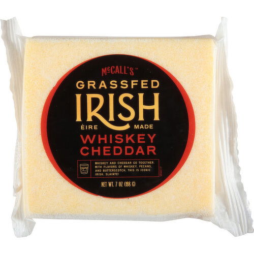 McCall's Cheese, Whisky Cheddar, Irish, Grassfed