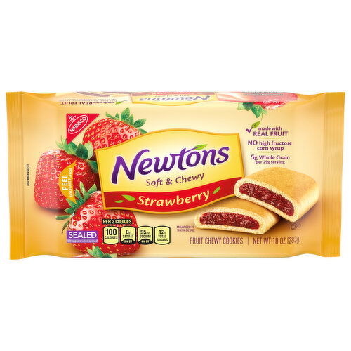 NEWTONS Soft & Fruit Chewy Strawberry Cookies, (Strawberry Bars), 10 oz Pack