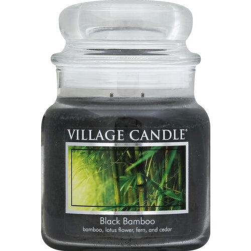 Village Candle Candle, Black Bamboo, Premium Jar