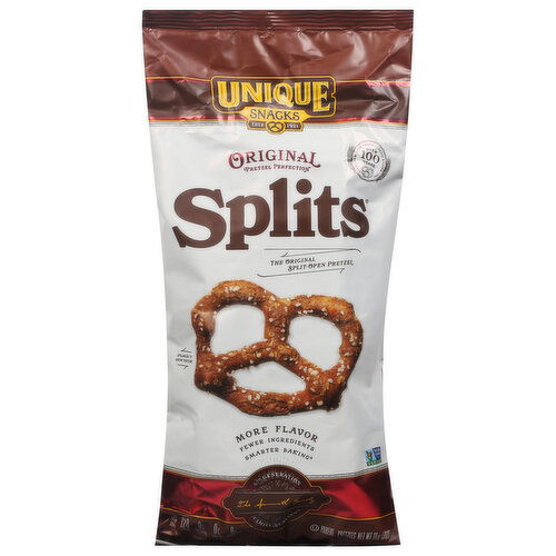 Unique Snacks Pretzels, Original, Splits