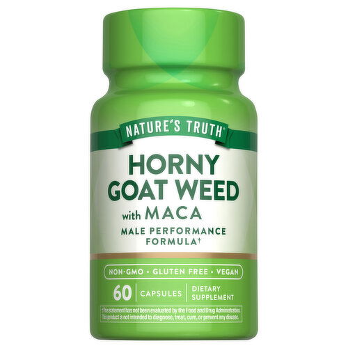 Nature's Truth Horny Goat Weed, with MACA, Capsules