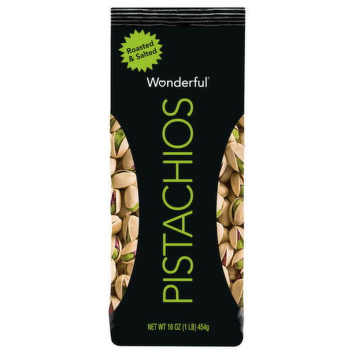 Wonderful Roasted & Salted Pistachios - 16 Ounce