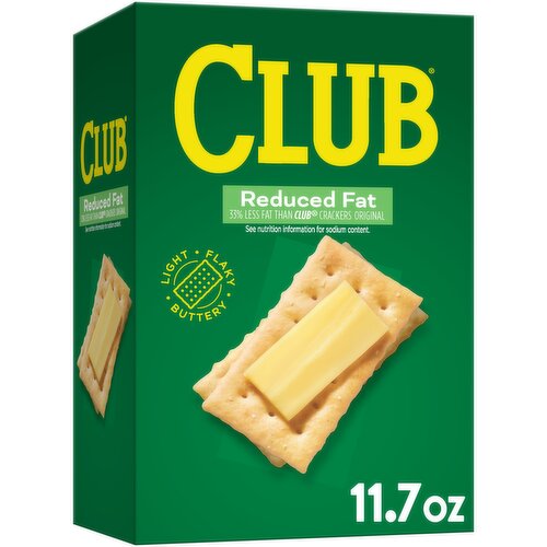 Club Crackers, Reduced Fat - 11.7 Ounce