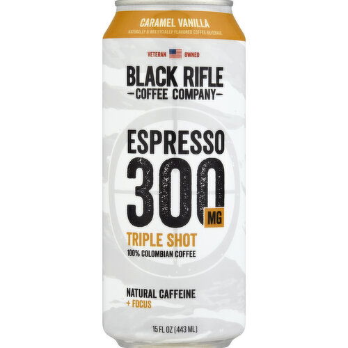 Black Rifle Coffee, 100% Columbian, Caramel Vanilla, Espresso