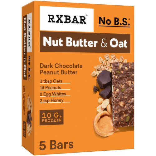 Rxbar Protein Bars, Dark Chocolate Peanut Butter - 9.7 Ounce