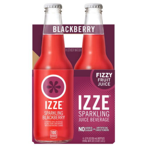 Izze Juice Beverage, Sparkling Blackberry