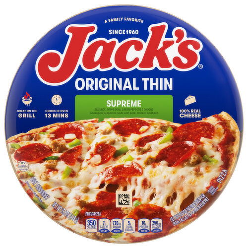 Jack's Original Thin Supreme Pizza - 15.8 Ounce