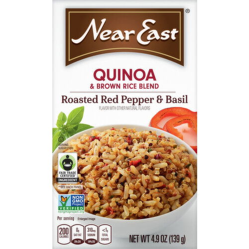 Near East Quinoa & Brown Rice Blend, Roasted Red Pepper & Basil