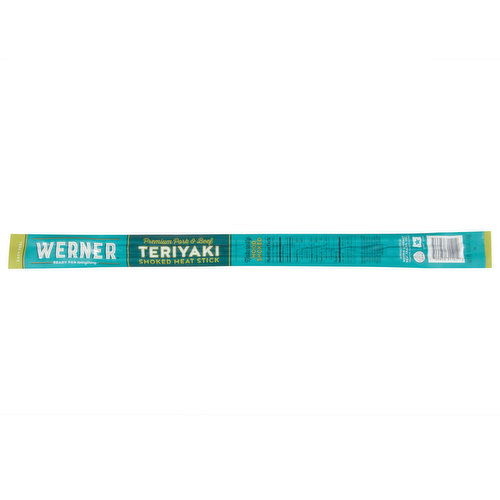 Werner Meat Stick, Smoked, Teriyaki