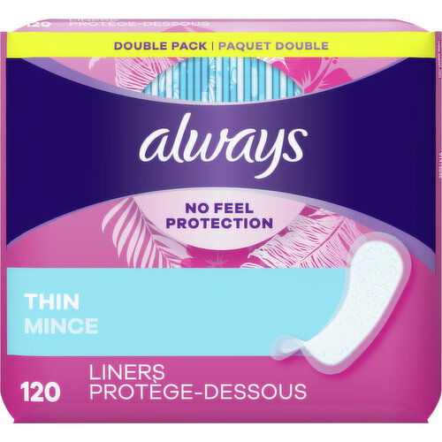 Always Liners, Thin, Double Pack