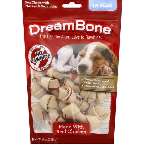 DreamBone Dog Chews, Vegetable & Chicken, Mini