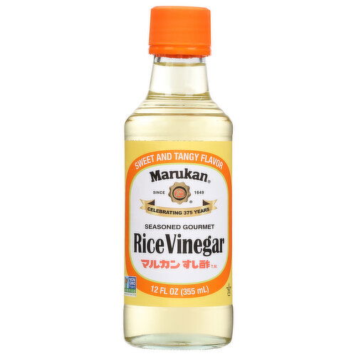 Marukan Rice Vinegar, Seasoned Gourmet