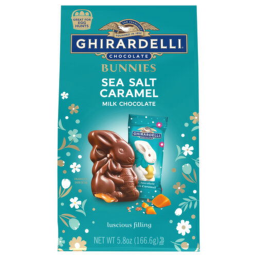 Ghirardelli Milk Chocolate, Sea Salt Caramel, Bunnies