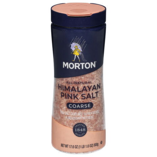 Morton All-Natural Coarse Himalayan Pink Salt - 17.6 Ounce