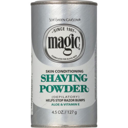 Magic Shaving Powder, Skin Conditioning, Depilatory - 4.5 Ounce