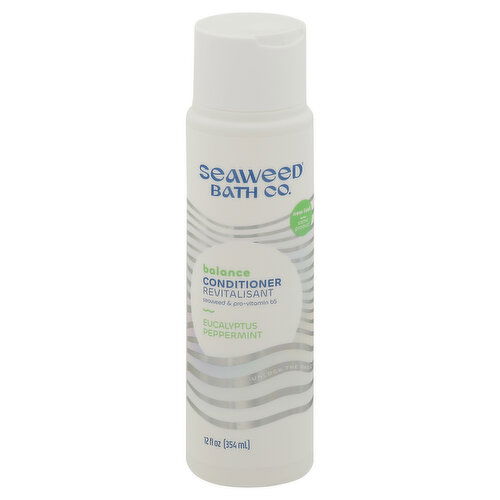 Seaweed Bath Conditioner, Balance, Eucalyptus Peppermint - 12 Fluid Ounce