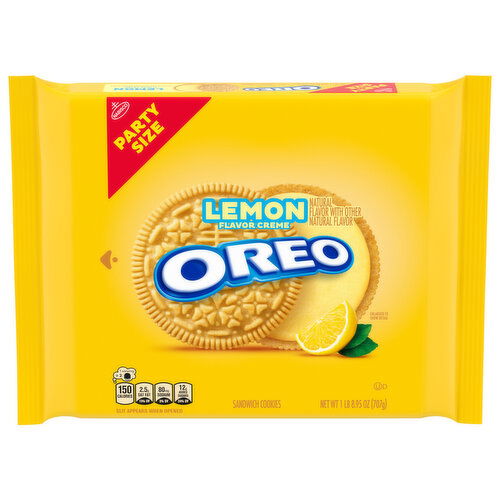 OREO Lemon Creme Sandwich Cookies, Party Size