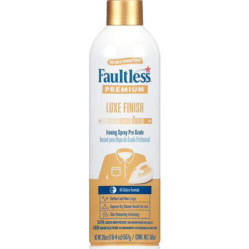 Faultless Ironing Spray, Premium, Luxe Finish, Pro Grade