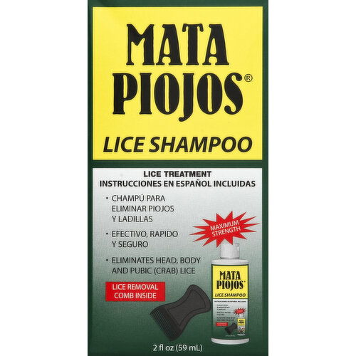 Mata Piojos Lice Shampoo, Lice Treatment