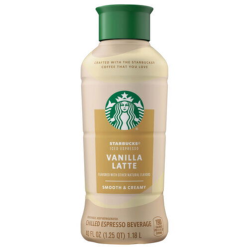 Starbucks Iced Espresso, Vanilla Latte