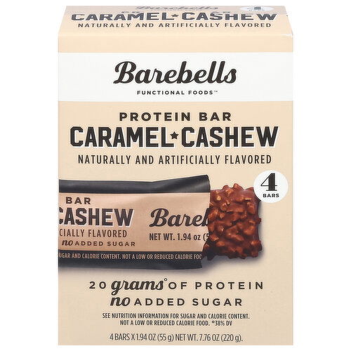 Barebells Protein Bar, Caramel Cashew - 4 Each